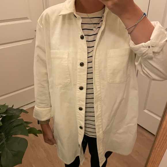 J. Crew White Shacket NWT - Picture 1 of 10